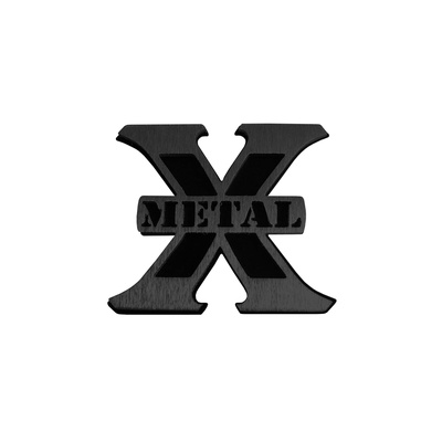 T-Rex Grilles Small X-Metal Logo (Black) - 6710012